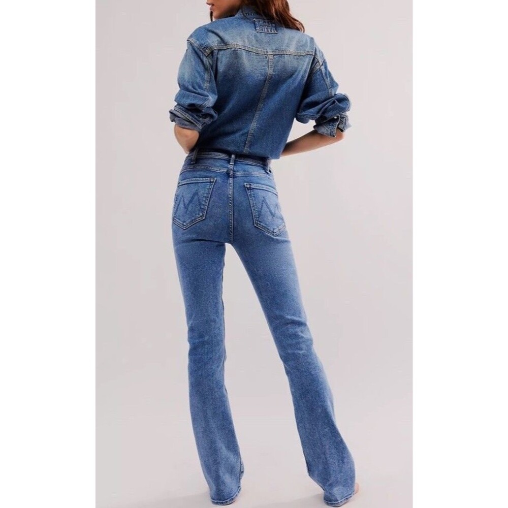 Mother The Hustler Sneak Jeans 27 On The Road NWT Display Sample Made USA